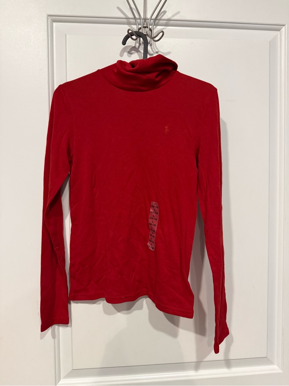Polo by Ralph Lauren Red Long Sleeve Turtleneck Tee